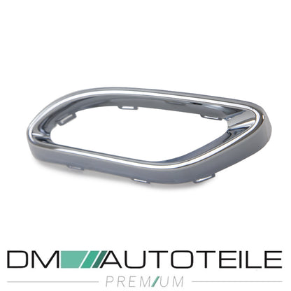 Sport-Auspuffblenden Blende Endrohr SET Chrom passt für Mercedes A-Klasse W177 mit AMG-Line