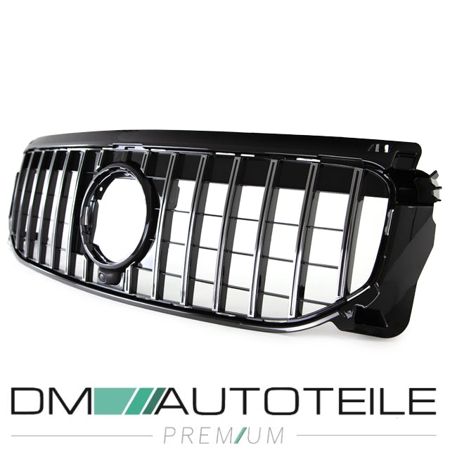 Sport-Kühlergrill für Panamericana GT Chrom Komplett passt für Mercedes GLB-Klasse X247 ab 2019 ohne AMG Line