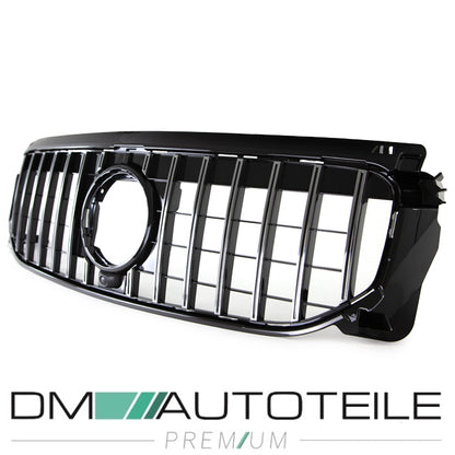 Sport-Kühlergrill für Panamericana GT Chrom Komplett passt für Mercedes GLB-Klasse X247 ab 2019 ohne AMG Line