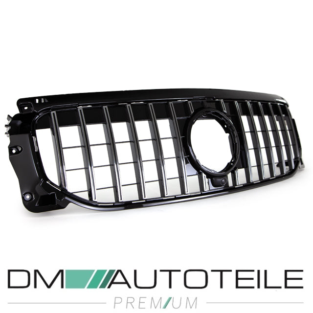 Sport-Kühlergrill für Panamericana GT Chrom Komplett passt für Mercedes GLB-Klasse X247 ab 2019 ohne AMG Line