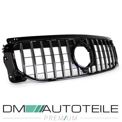 Sport-Kühlergrill für Panamericana GT Chrom Komplett passt für Mercedes GLB-Klasse X247 ab 2019 ohne AMG Line