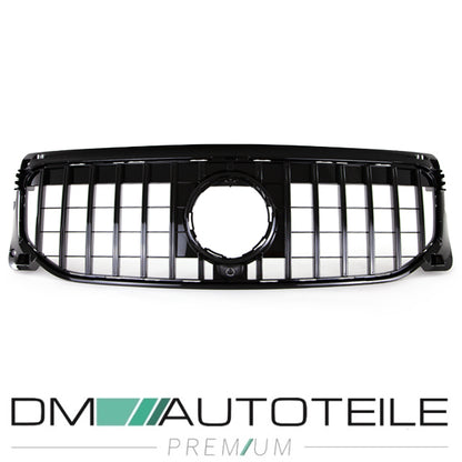 Sport-Kühlergrill für Panamericana GT Schwarz Komplett passt für Mercedes GLB-Klasse X247 ab 2019 ohne AMG Line