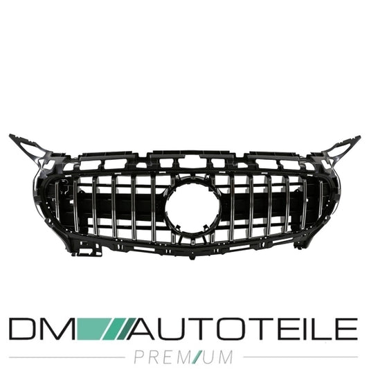 Kühlergrill Frontgrill Schwarz Chrom passt für Mercedes Benz AMG GT C190 R190 Bj 14-17 zweitürig