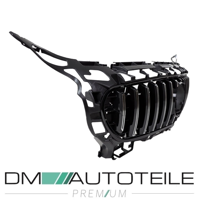 Kühlergrill Frontgrill Schwarz Chrom passt für Mercedes Benz AMG GT C190 R190 Bj 14-17 zweitürig