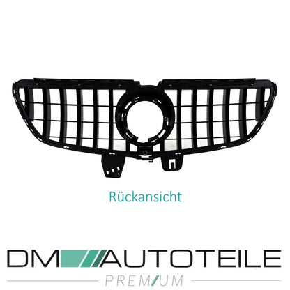 Sport-Kühlergrill für Panamericana GT Schwarz Chrom passt für Mercedes V-Klasse W447 Mopf ab 2019