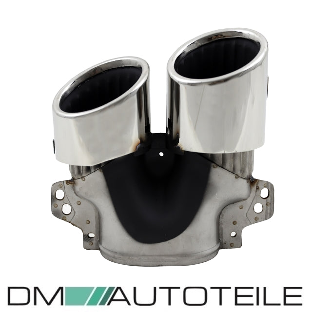 Sport Auspuffblenden SET Chrom passt für Mercedes A-Klasse W177 Hatchback nicht A45 AMG