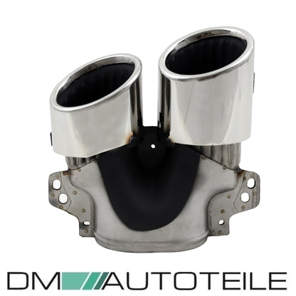 Sport Auspuffblenden SET Chrom passt für Mercedes A-Klasse W177 Hatchback nicht A45 AMG