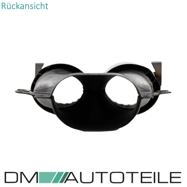 Sport Auspuffblenden SET Chrom passt für Mercedes A-Klasse W177 Hatchback nicht A45 AMG