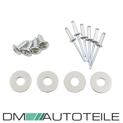 Sport Auspuffblenden SET schwarz passt für Mercedes W177 Hatchback nicht A45 AMG