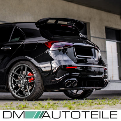 Set Performance Heckdiffusor + Blenden schwarz passt für Mercedes A-Klassse W177 Hatchback AMG-Line nicht A45