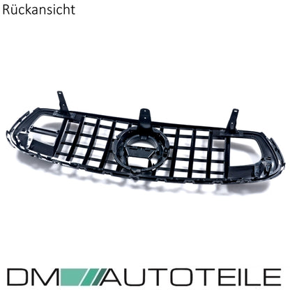Evo Kühlergrill für Panamericana GT Schwarz Rot + Carbon passt für Mercedes GLC X253 ab 2019