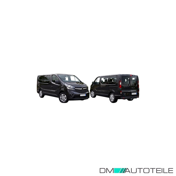Stoßstange vorne schwarz geriffelt passt für Opel Vivaro B alle Typen ab 06/2014
