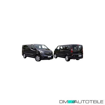 Stoßstange vorne schwarz geriffelt passt für Opel Vivaro B alle Typen ab 06/2014