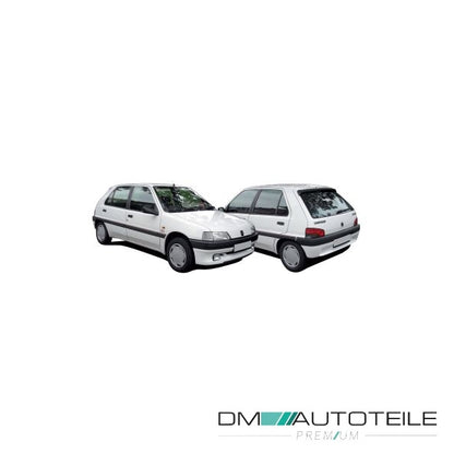 Stoßstange vorne schwarz geriffelt passt für Peugeot 106 I 91-96