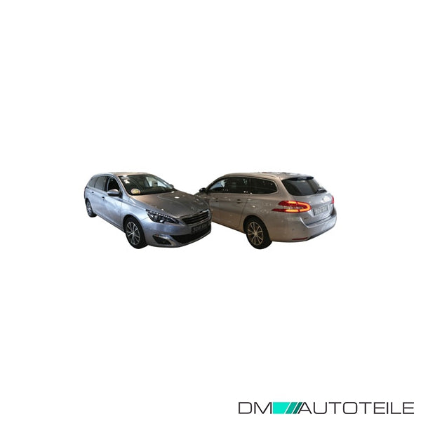 Stoßstange hinten glatt schwarz passt für Peugeot 308 II ab 09/2013