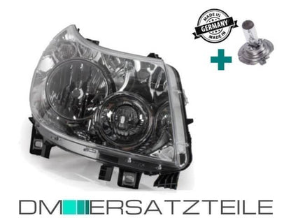 Scheinwerfer Rechts H7/H1 passt für Fiat Ducato 06-10 BOXER & JUMPER + H7 Birne