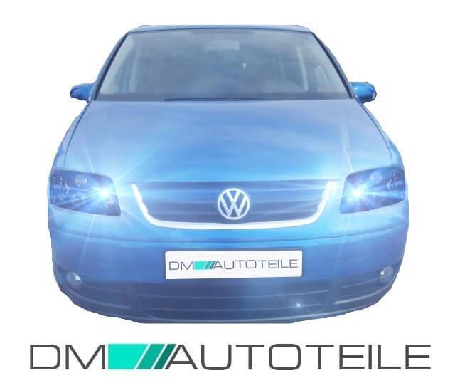 Scheinwerfer rechts Schwarz H7/H7 + Stellmotor passt für VW Touran 03-06 & Caddy 04-10