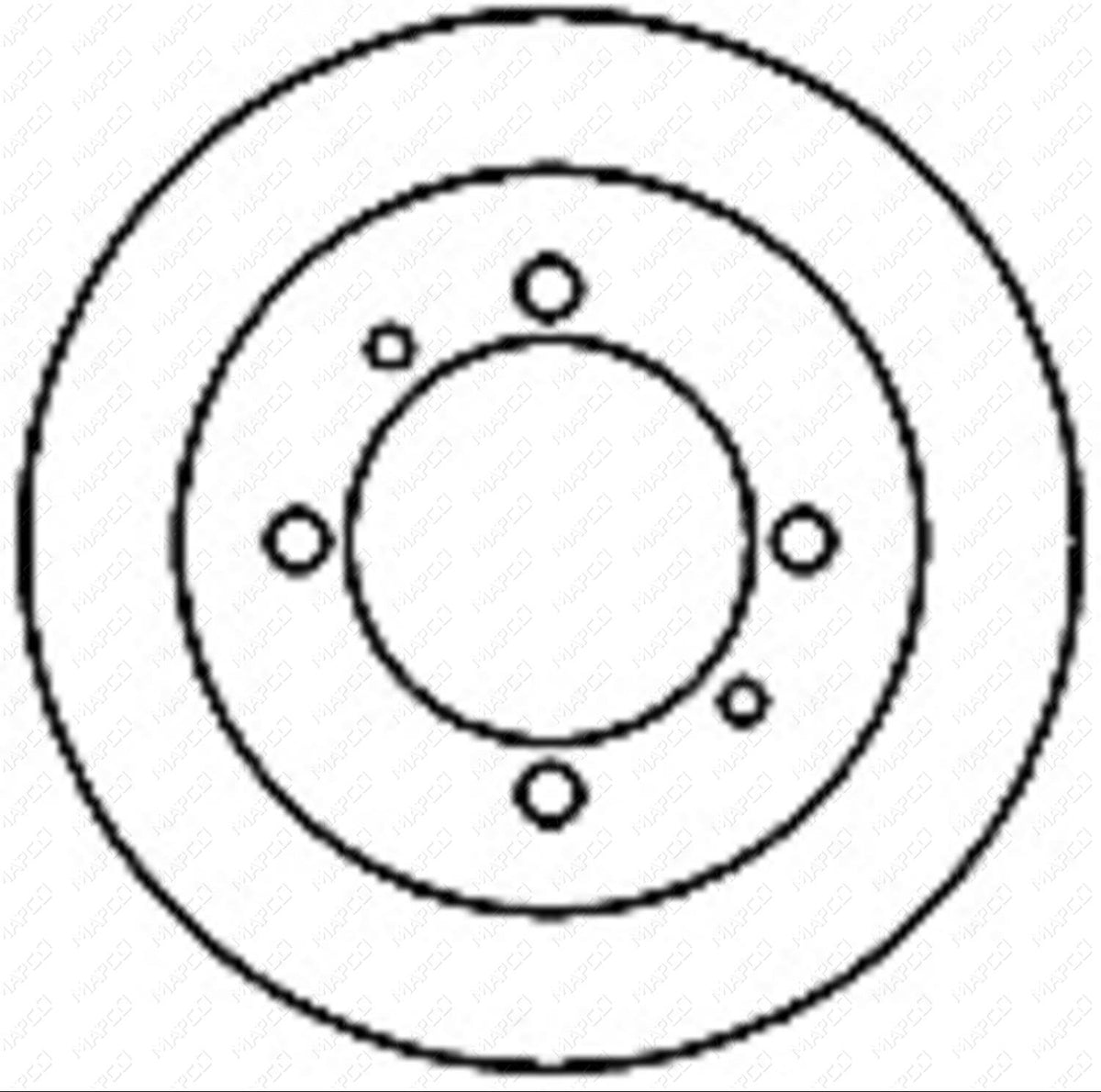 MAPCO Bremsscheibe Hinterachse  25521