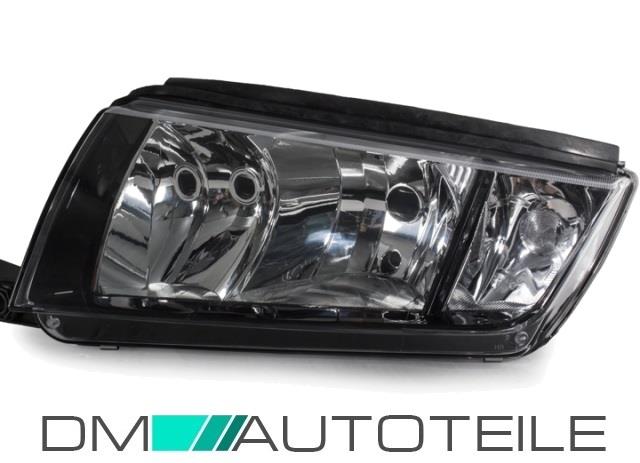 Skoda Fabia 6Y Scheinwerfer links Chrom Schwarz Bj 99-07 für LWR H7-H3
