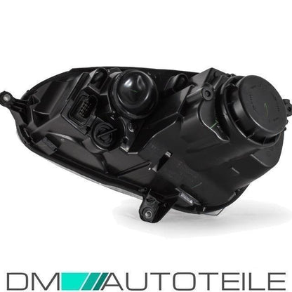 Scheinwerfer rechts H7/H7 Chrom + H7 passt für VW GOLF 5 ab 2003-2008 + Jetta