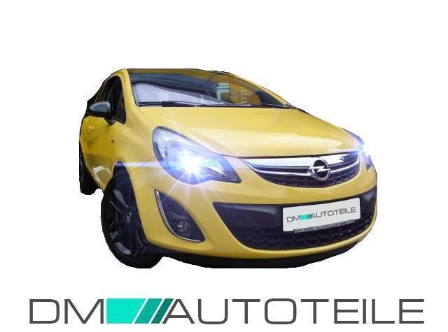 Set Opel Corsa D Scheinwerfer links Klarglas 11-14 Facelift + Tagfahrlicht H7/H1+Birne
