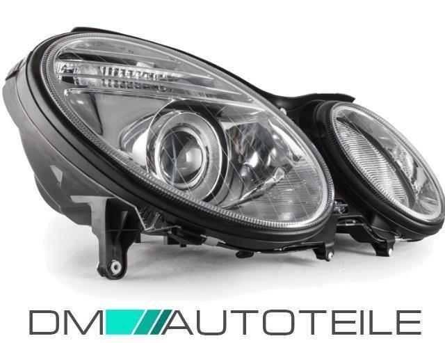Set Mercedes E-Klasse W211 Scheinwerfer Rechts Bj 06-09 + Stellmotor H7/H7+ 1x H7 Birne