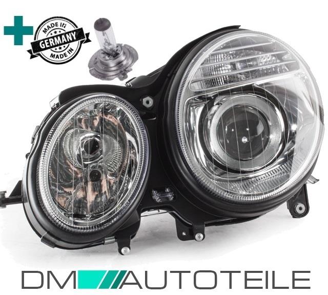 Set Mercedes E-Klasse W211 Scheinwerfer Links Bj 06-09 + Stellmotor H7/H7+ 1x H7 Birne