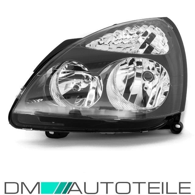 Set Renault Clio II Scheinwerfer rechts+links schwarz Bj 01-05 H7/H1 VR6 Design+Birnen