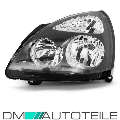 Set Renault Clio II Scheinwerfer rechts+links schwarz Bj 01-05 H7/H1 VR6 Design+Birnen