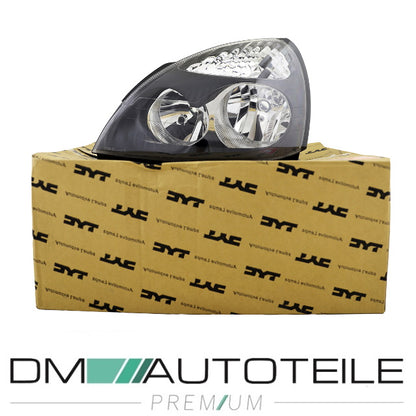 Set Renault Clio II Scheinwerfer rechts+links schwarz Bj 01-05 H7/H1 VR6 Design+Birnen