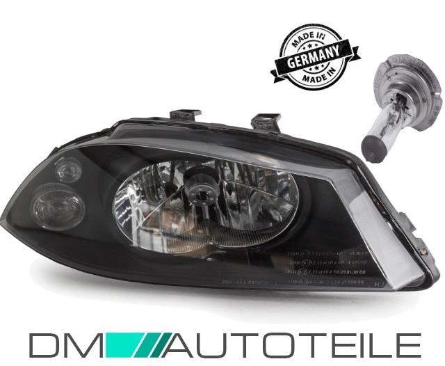 Set Seat Ibiza 6L Cordoba Scheinwerfer links schwarz Bj 02-08 für LWR H4 +1x H4 Birne