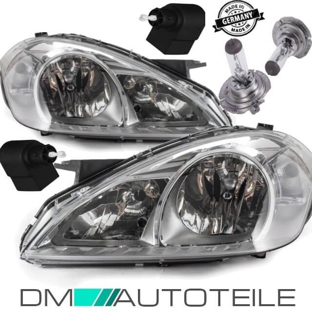Set Mercedes A Klasse W169 Scheinwerfer Rechts & Links H7/H7 Bj 08-12 +2x H7 Birnen