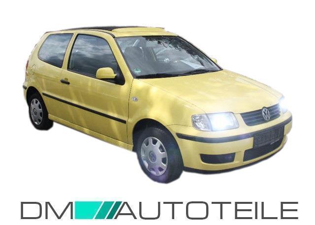 Scheinwerfer rechts + LWR H7/H1 + Blinkleuchte weiß + Birnen passt für VW Polo 6N2 ab 99-01