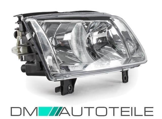 Scheinwerfer links Klarglas passt für VW Polo 6N2 ab 1999-2001 H7/H1 + Birnen