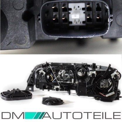 Mazda 6 Scheinwerfer Links Klarglas Bj 02-05 +Nebelscheinwerfer + Stellmotor H1/H1/H3