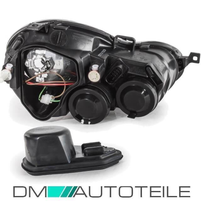 Scheinwerfer SET Links Rechts 2x Motor + 8x Birnen passt für VW Polo 9N 01-05