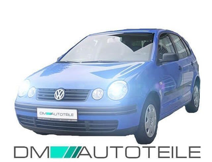 Scheinwerfer SET Links Rechts 2x Motor + 8x Birnen passt für VW Polo 9N 01-05