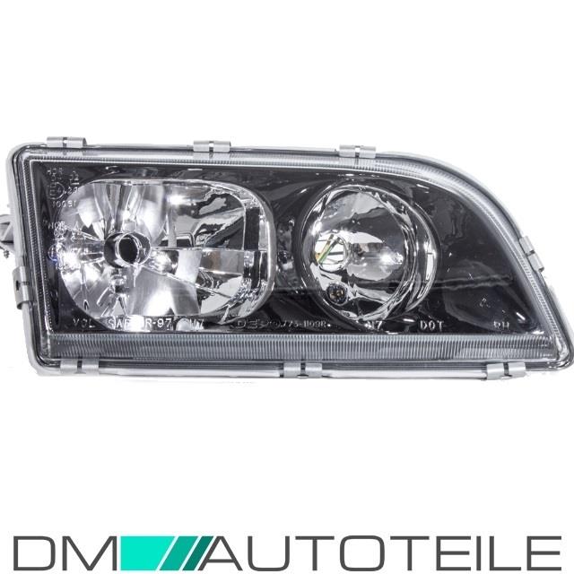 Volvo V40 S40 Scheinwerfer rechts Schwarz Facelift Bj 00-04 Fassung H7/H7
