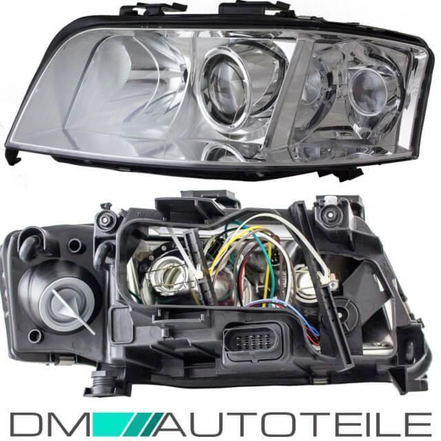 Set Audi A6 4B C5 Facelift Scheinwerfer rechts + links 01-05 H7/H7 Klarglas Limousine Avant+Birnen