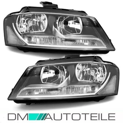 Set Audi A3 8P 8PA Scheinwerfer Rechts&Links Klarglas Facelift 08-12 H7/H7 +TFL
