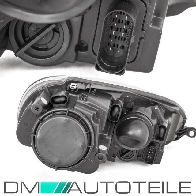 Scheinwerfer Klarglas Schwarz H7/H7 + 4x Osram passt für VW Golf 5 Jetta 03-08