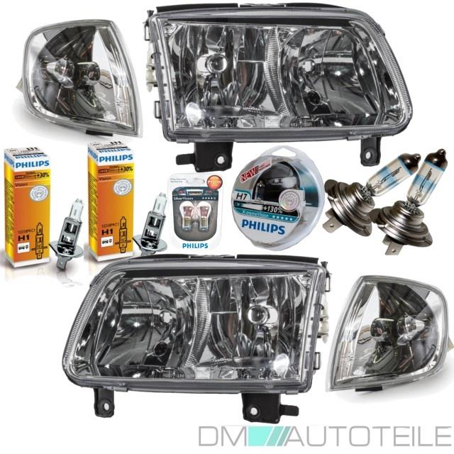 Scheinwerfer Set Frontblinker Blinker Klarglas passt für VW Polo 6N2 ab 99-01