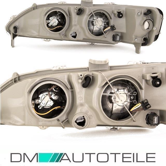 Set Honda Accord VI Klarglas Scheinwerfer rechts &links Bj 98-02 H7/H1