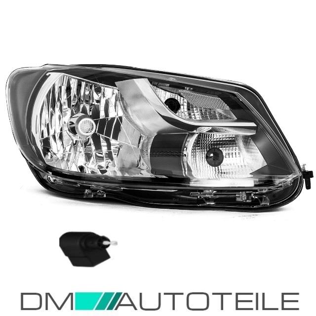 Scheinwerfer Rechts Schwarz H4 passt für VW Touran GP2 Facelift 1T3 Caddy 10-13