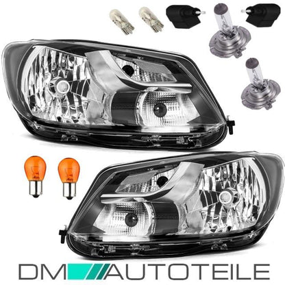 Scheinwerfer SET + Birnen SET passt für VW Touran GP2 Facelift 1T3 Caddy 10-13