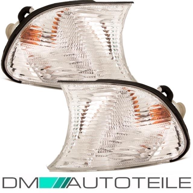 Set Coupe Cabrio Frontblinker Set Blinker Weiß 99-08/01 +Birnen Facelift passt für BMW E46