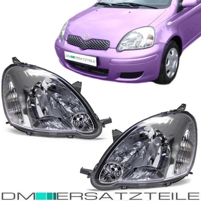 Set Toyota Yaris P1F Scheinwerfer links+rechts Bj 03-05 H4 Valeo System