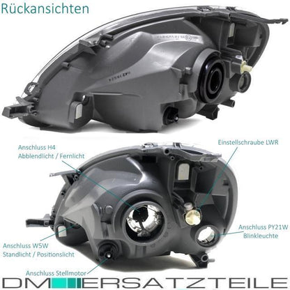 Set Toyota Yaris P1F Scheinwerfer links+rechts Bj 03-05 H4 Valeo System