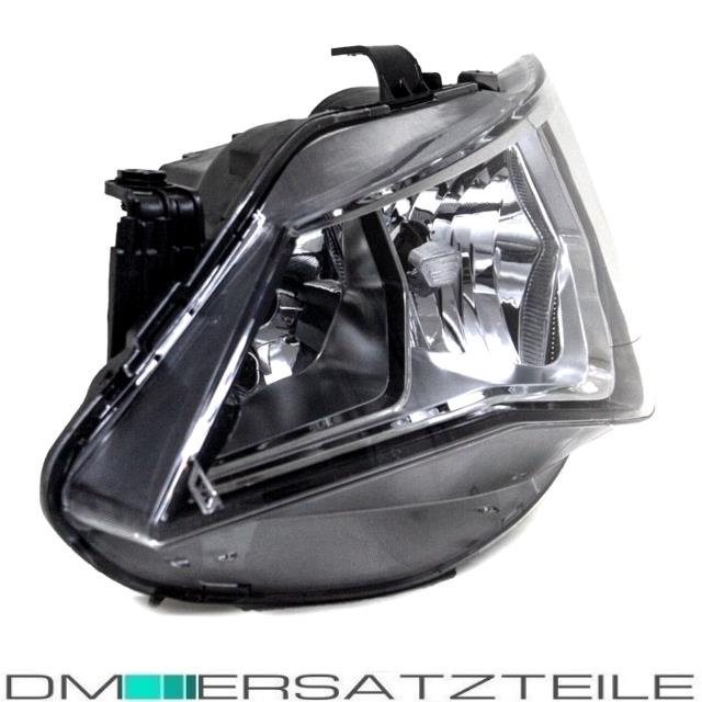 SET Seat Ibiza 6J Scheinwerfer Links Klarglas Chrom Schwarz 12-15 H7/H7 + Birnen SET
