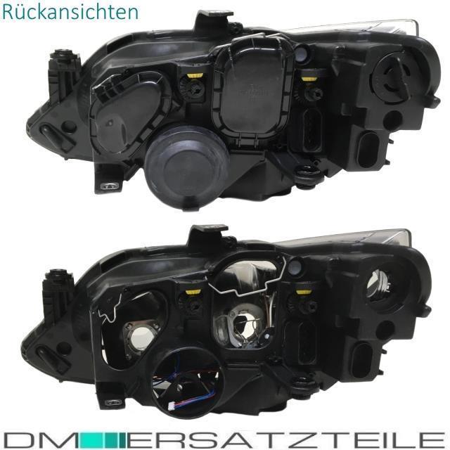SET Seat Ibiza 6J Scheinwerfer Links Klarglas Chrom Schwarz 12-15 H7/H7 + Birnen SET